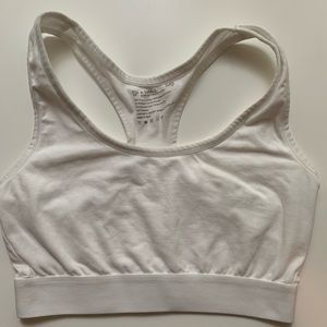 White PACT Organic Sports Bra